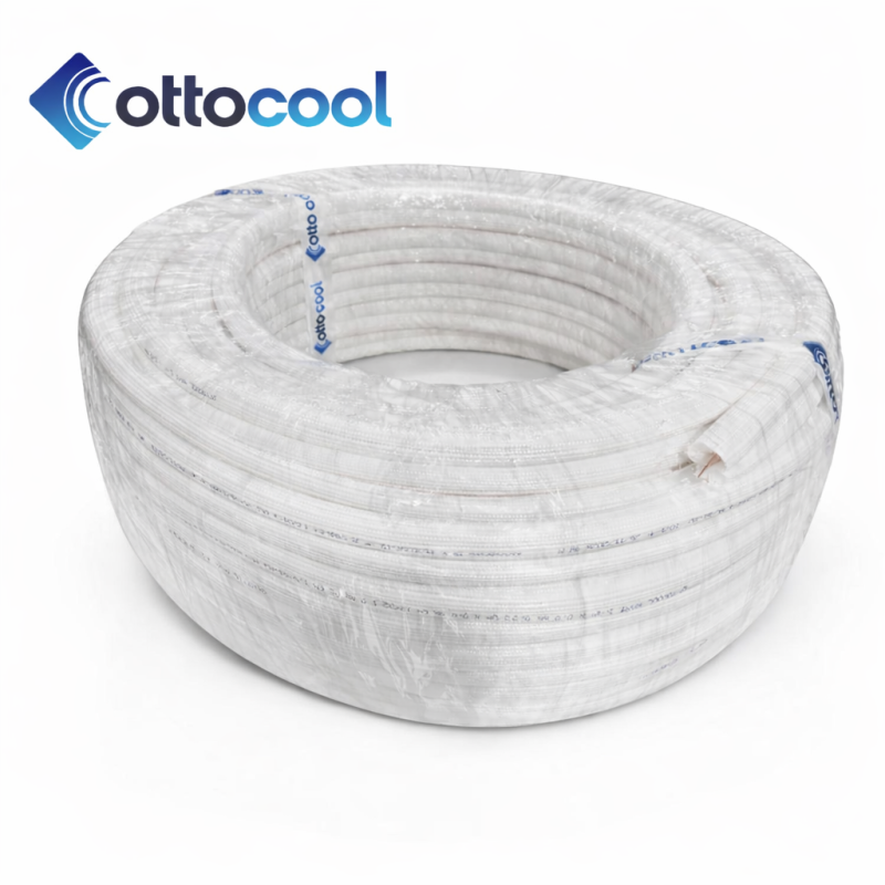 1/4" – 3/8" PE İzolasyonlu Çiftli Bakır Kangal Boru