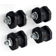 Klima Bağlantı Takozu Seti – Siyah | 4’lü Set | M8 | 9000–12000 BTU