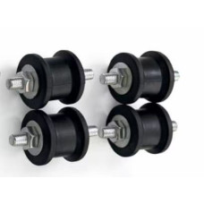 Klima Bağlantı Takozu Seti – Siyah | 4’lü Set | M8 | 9000–12000-18000 BTU