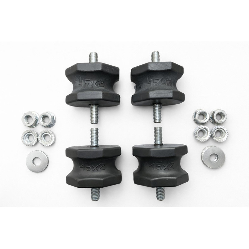 Klima Bağlantı Takozu Seti – Siyah - 45x2| 4’lü Set | M8 | 9000-12000-18000–24000 BTU