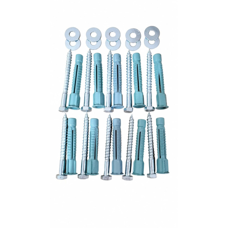 Klima Dış Ünite Tuğla Dübel+Vida Seti | Dübel: 12×80 mm | Trifon Vida: 8x80 mm | 10’lu Paket Klima Dış Ünite Tuğla Dübel+Vida Seti | Dübel: 12×80 mm | Trifon Vida: 8x80 mm | 10’lu Paket