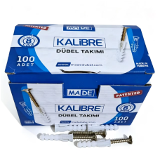 Made Kalibre Pul Başlı Vidalı Plastik Dübel Seti 8mm-100'lü Paket - Sağlam ve Pratik Montaj Çözümü Made Kalibre Pul Başlı Vidalı Plastik Dübel Seti 8mm-100'lü Paket - Sağlam ve Pratik Montaj Çözümü