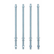 Gijon Saplama Tij Seti M8 | 30 cm Galvaniz Kaplı Paslanmaz - 4'lü Set Gijon Saplama Tij Seti M8 | 30 cm Galvaniz Kaplı Paslanmaz - 4'lü Set